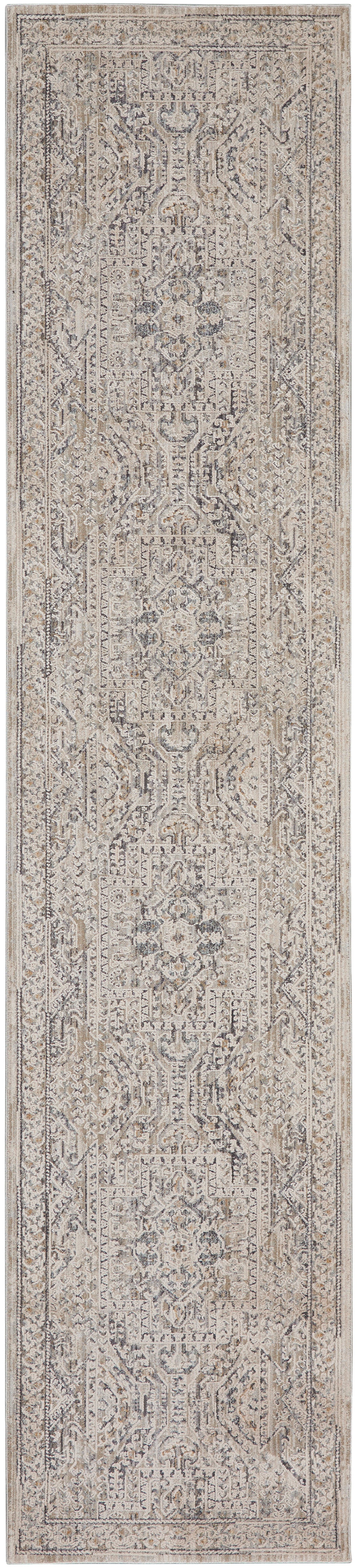 Nourison Lynx LNX01 Ivory Grey Blue Rug